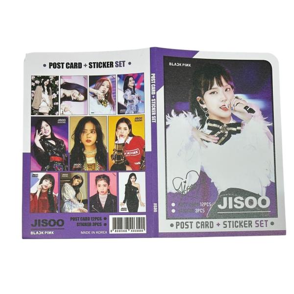 JISOO ジス BLACKPINK ブラックピンク ポストカード ステッカーセット