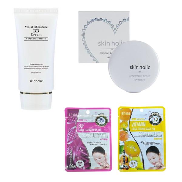 ■化粧品コンパクトフェイスパウダー&amp;BBクリームSPF36　スキンホリックの新しいフェイスパウダー！ほんのりパール感で自然に輝く美人肌表現！＞＞ほんのりパール感を与え、ハイライター要らず！＞＞キメ細かいパウダーが肌に密着し崩れにくい...