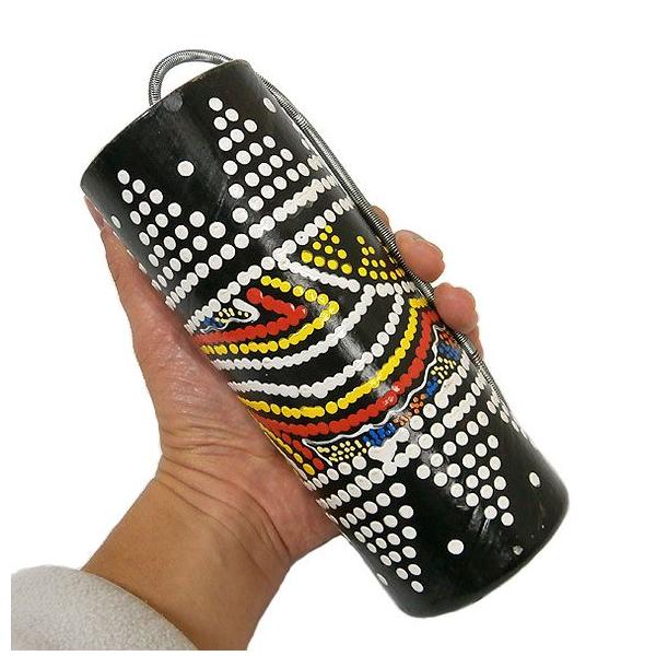 ジャンベ [太鼓] H.40cm 木彫り ブラウン アジアの楽器 アジアン
