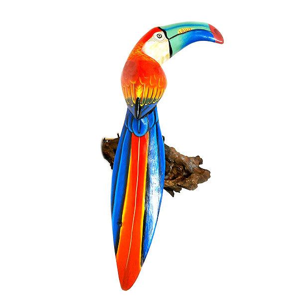 南国 カラフル バード 壁掛け 木の枝 鳥 34cm 鳥の置物 鳥のオブジェ 鳥の飾り アジアン バリ タイ 雑貨 インテリア エクステリア Erah アジアン雑貨アンカサ 通販 Yahoo ショッピング