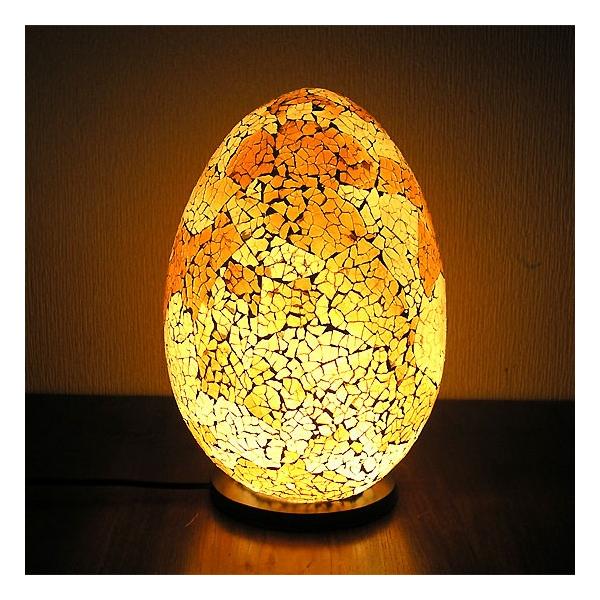 卵形青いモザイクフロアライト バリ家具 卵形青いモザイクフロアライト