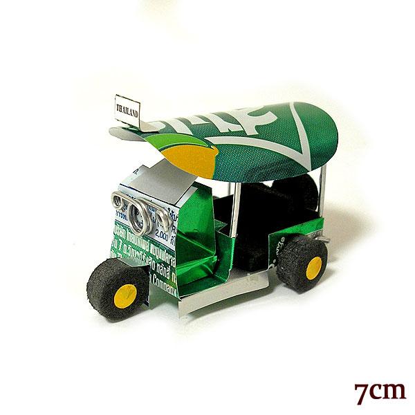 アルミ缶のトゥクトゥク 7cm スプライト タイ語 置物 おしゃれな