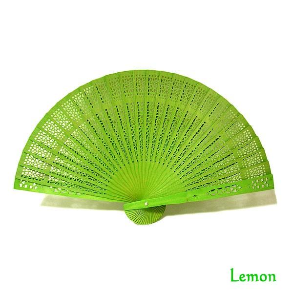 アロマの香りの扇子 レモンの香り Lemon おしゃれな扇子 かわいい扇子 エスニック アジアン 雑貨