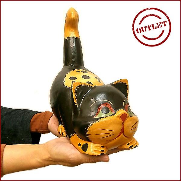 理由あり アウトレット 木彫り シッポ ネコ 黒 ねこ 置物 かわいい アジアン バリ タイ 雑貨 アジアン インテリア Buyee 日本代购平台 产品购物网站大全 Buyee一站式代购 Bot Online