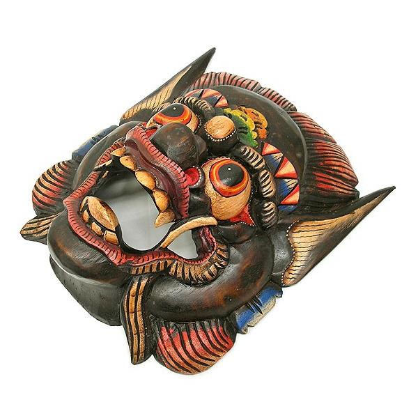 木彫り お面 マスク バロン 壁掛 Lサイズ 34cmｘ28cm アジアン バリ タイ インドネシア ランダ 雑貨 Buyee Buyee 日本の通販商品 オークションの代理入札 代理購入