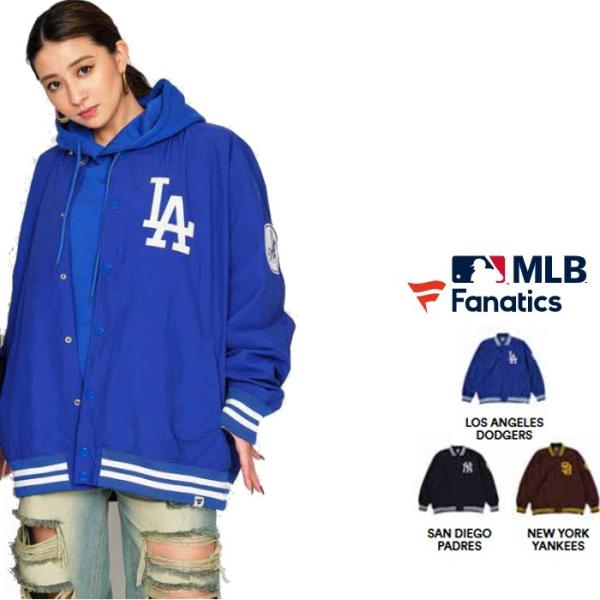 Dodgers スタジアムジャケットLA Fanatics Fanatics(ファナティクス) LOGO NYLON STADIUM JACKET