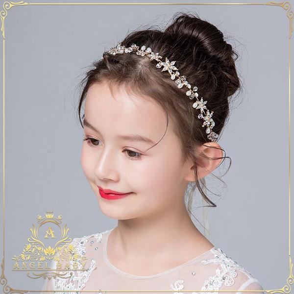 翌日発送子供ヘアアクセサリー フラワーティアラ キッズカチューシャ 髪飾り フラワーガール 子供フォーマルドレス レディースヘアアクセサリー 結婚式 Km129 Angel Baby 通販 Yahoo ショッピング
