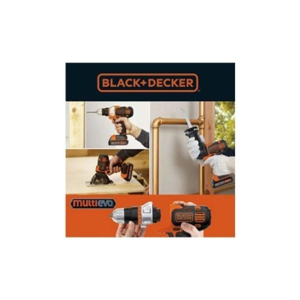 BLACK&DECKER ブラックアンドデッカー 電動マルチツールキット ドリルドライバー EVO183C1 嬉しい予備バッテリー付き(合計2個)