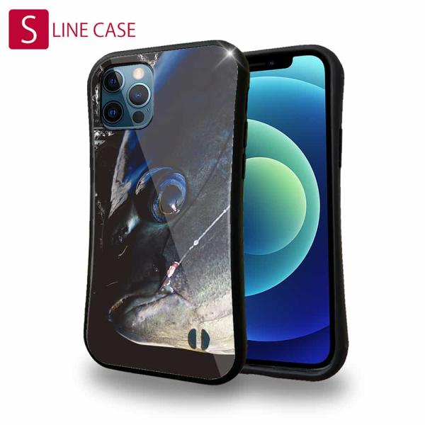 S-LINE ケース iPhone13 Pro Max Xperia 5 III Xperia 10 III Pixel 5a AQUOS sense6 グレのハリ掛かり