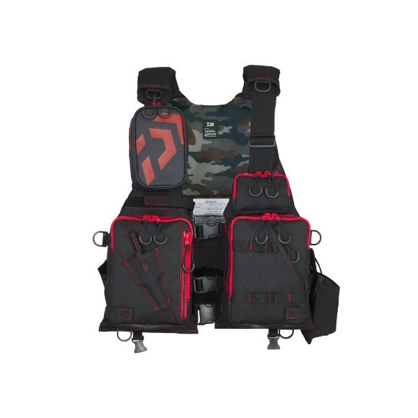 ダイワ(Daiwa) DF-6224 フロートゲームベストフリー ブラックレッド ダイワ (Daiwa) DF-6224 ブラックレッド フリーサイズ（フロート