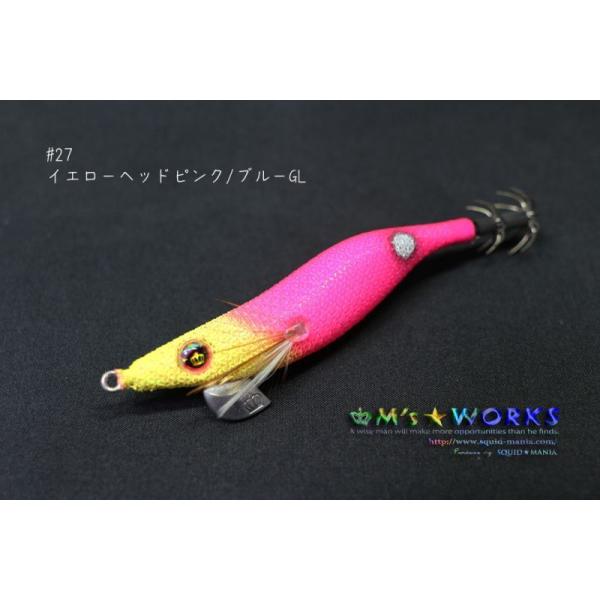 スクイッドマニア ワイルドチェイス 2.5号 #27 イエローヘッドピンク/ブルーGL[スレイカに効くBLUE glow] squidmania WILD CHASE スクマニ
