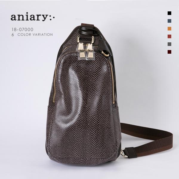 アニアリ・aniary ボディバッグ【送料無料】スケイルレザー Body Bag