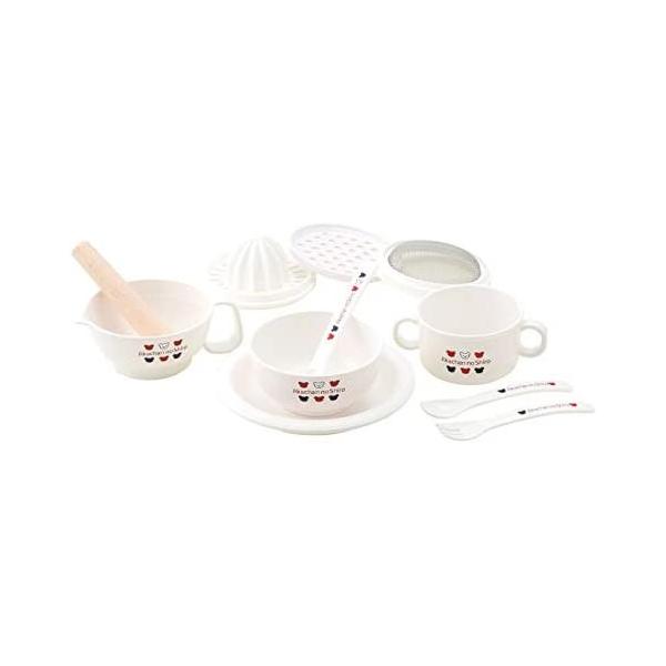 赤ちゃんの城 食器セット トリコロール オフホワイト Olhodaguadocasado Al Gov Br