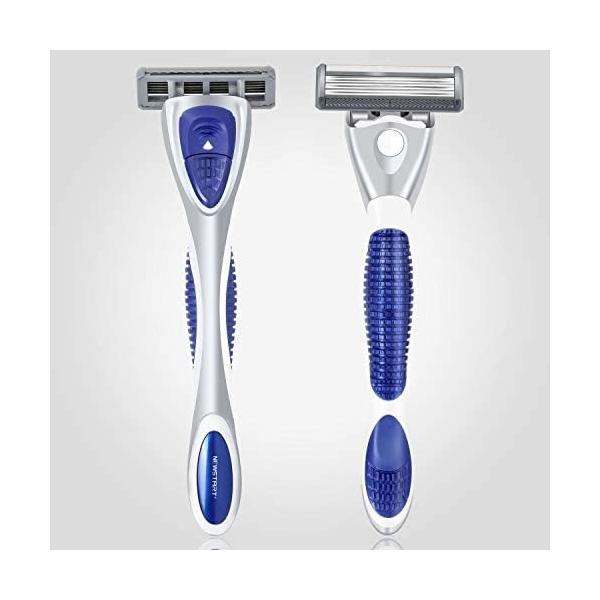 Newstart カミソリ 髭剃り ひげそり シェーバー シェービング メンズ T字 6枚刃 深剃り 水洗い お風呂剃り可 本体 Blusquare Org