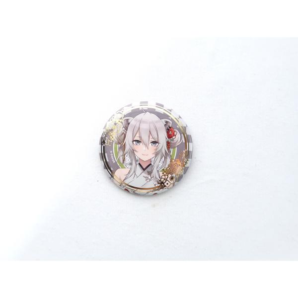 ホロライブ ランダム箔押し缶バッジ 正月衣装ver. 獅白ぼたん