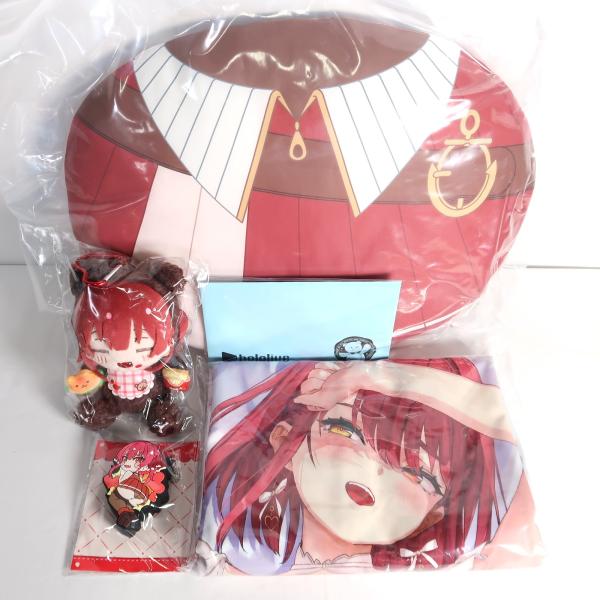 宝鐘マリン 船長のラブリーおしりグッズ フルセット(直筆メッセージ入りあかさあい描き下ろしダイカットポストカード付き)【未開封】