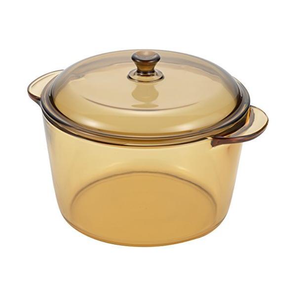 角利産業KAKURI リュミナルク ヴィトロフラム アンバー ラウンドキャセロール