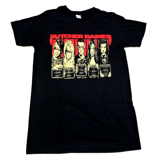 ブッチャーベイビーズ Butcher Babies Tシャツ L BUTCHER BABIES ブッチャー・ベイビーズ LINE UP オフィシャル バンドT