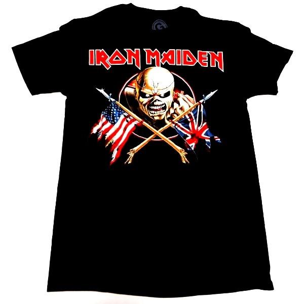�y�Q���܂Ń��[���֑Ή��zIRON MAIDEN �A�C�A�����C�f�� CROSSED FLAGS �I�t�B�V�����o���hT�V���c�y���K���C�Z���X�i�z