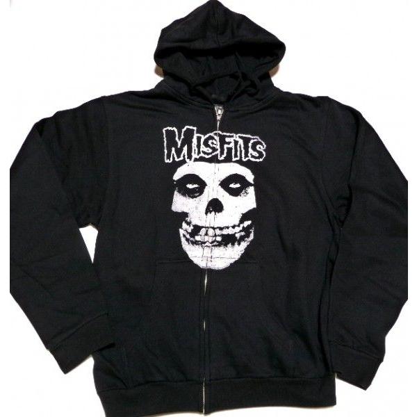 MISFITS ミスフィッツ SKULL ZIP HOODIE オフィシャル バンドZIP-UP 