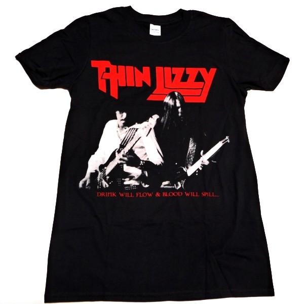 THIN LIZZY シンリジー THERE WILL BE BLOOD オフィシャル バンドT 