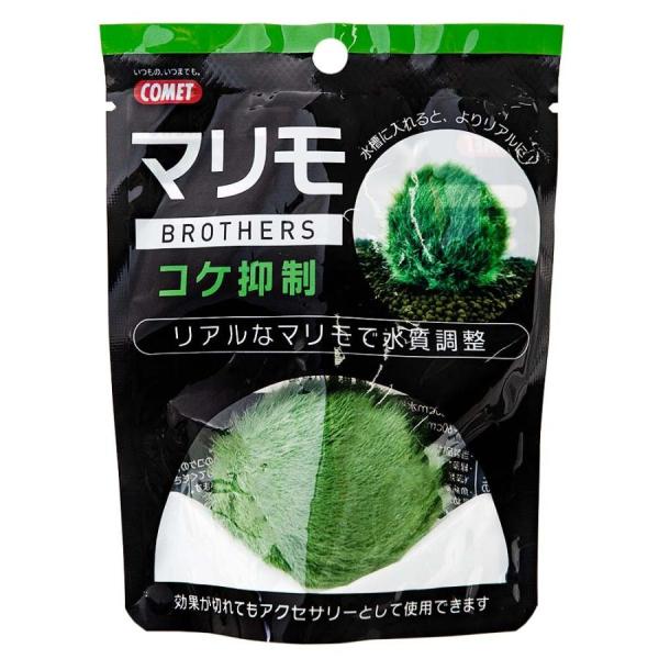 イトスイ　コメット マリモブラザーズ コケ抑制天然のマリモにそっくりなアクセサリーです。アクセサリーですが水質調整をしてくれます。水槽内のコケの発生を抑制します。効果がなくなってしまってもアクセサリーとして長期間使用可能です。淡水水槽にオス...