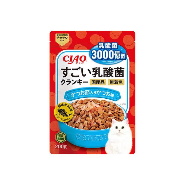 他サイト： CIAO すごい乳酸菌クランキー かつお節入り かつお味 ２００ｇの商品画像