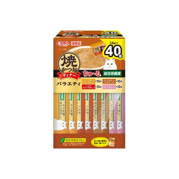 INABA ちゅ〜る CIAO 焼かつおディナーちゅ〜るBOX バラエティ 14g