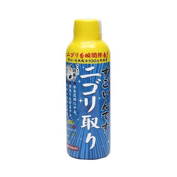 コトブキ工芸　すごいんです ニゴリ取り １５０ｍｌ濁りの原因でもある水中に漂う微細な粒子を凝集、ろ過して水をクリアにします。浮遊性のアオコなどを除去する効果もあります。本品を使用してｐＨ値や硬度が大きく変化することはありません。---対象-...