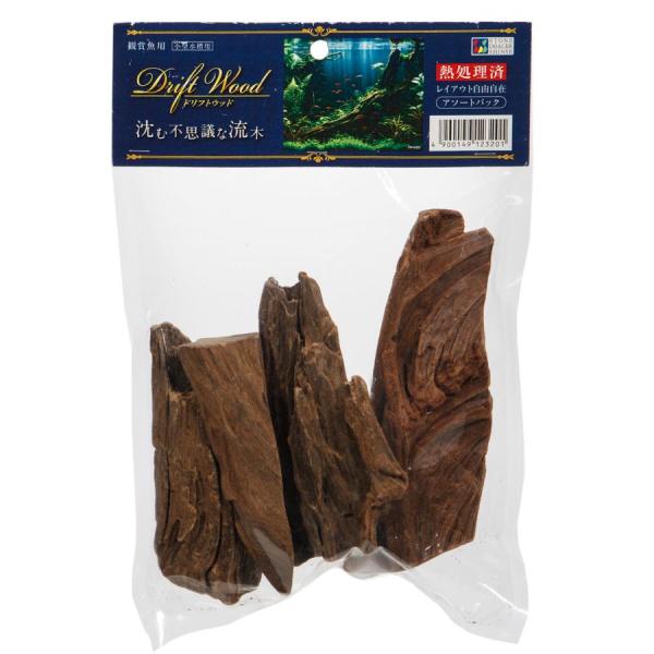 ストーンディーラーシンセー　Drift Wood ドリフトウッド 天然流木小型水槽のレイアウトなどにおすすめの沈む天然流木です。モス等のコケを貼り付けることで森の朽ち木のような景観を表現できます。様々な大きさ形の流木が入ったアソートパックタ...