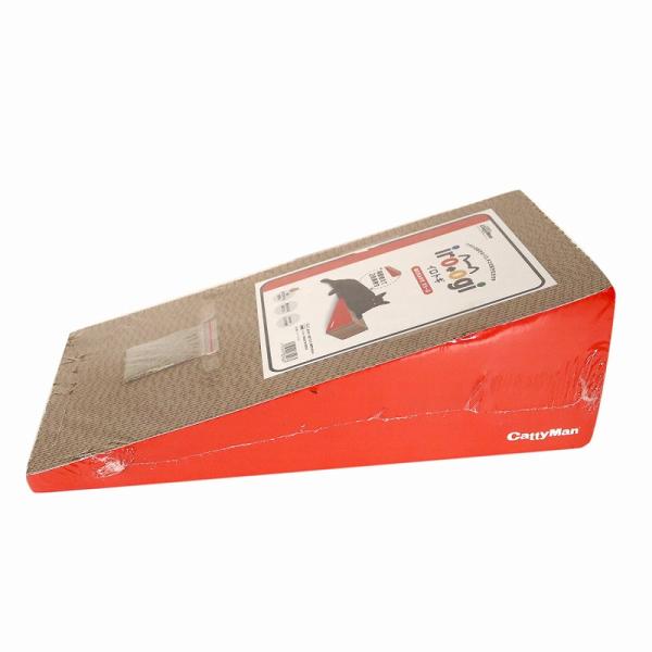 ドギーマン　キャティーマン　irotogi 猫の爪みがき すろーぷ※個数制限がございます、ご了承下さい。両面使えて立てかけても使える猫のダンボール爪みがき。カタチと色で選べる、すろーぷ型の猫のダンボール爪みがきです。目が細かくゴミが出にくく...
