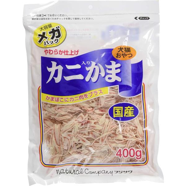 フジサワ カニ入りかま メガパック 400g : アニマルミニョン