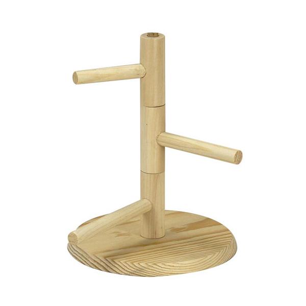 三晃商会　バードトイ 回転パーチ置き型式の小鳥のパーチ。くるくる回せて、自由な角度で使えます。天然木をメインに使用した小鳥のおもちゃバードトイシリーズ。置き型で、パーチ部分が回転できるので色々なレイアウトで使用できます。---対象---小鳥...