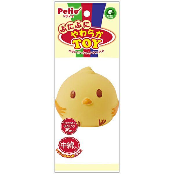 ペティオ　ぷにぷにやわらかTOY ヒヨコお口の小さなワンちゃんにもピッタリサイズのラテックストイ。中綿入りでソフトな噛み心地。人気のボール型で遊びやしつけにも最適。ワンちゃんがよろこぶ笛付き。---対象---超小型犬〜小型犬---原産国--...