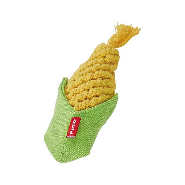 ペティオ　編んでるCORNデンタル Ｓひとつひとつ手編みされたデンタルロープぬいぐるみ。遊びながら歯と歯ぐきを健康に保つ。---対象---超小型犬〜小型犬---原産国---中国---材質---ポリエステル・コットン・レーヨン---サイズ--...