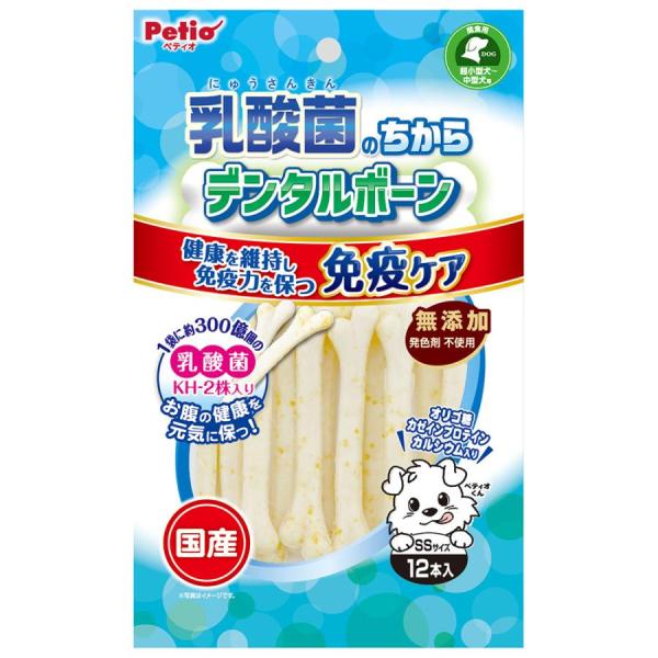 他サイト： ペティオ 乳酸菌のちから デンタルボーン SSサイズ １２本入の商品画像
