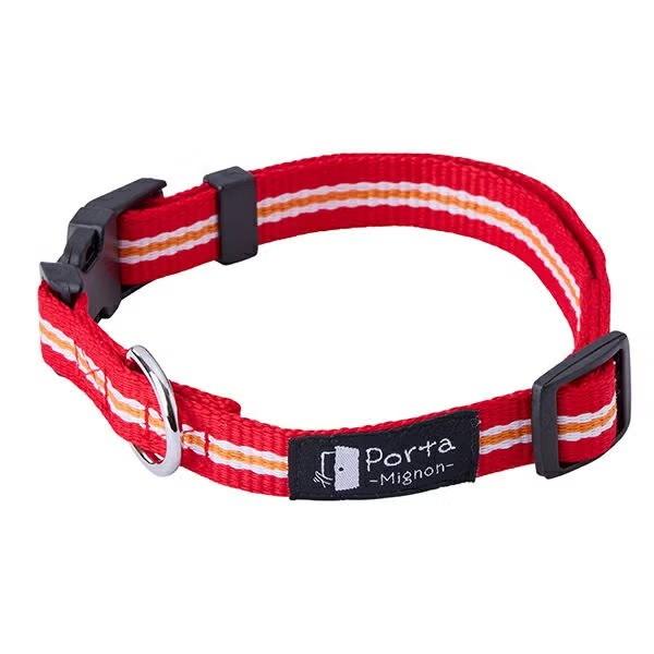 ペティオ 犬用首輪 Porta Mignon ストライプ カラー SS Petio 首輪 付け外しが簡単 ワンタッチバックル