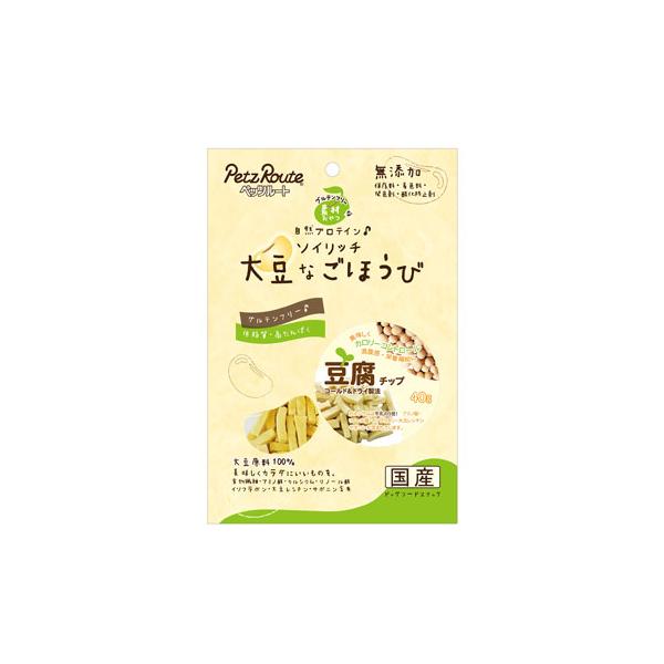 他サイト： ペッツルート 大豆なごほうび 豆腐チップ ４０ｇの商品画像