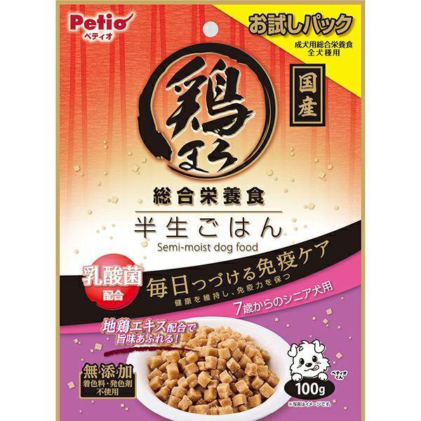 ペティオ 鶏まろ 総合栄養食 半生ごはん 7歳からのシニア犬用 １００ｇ