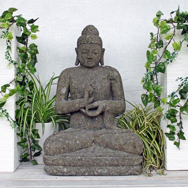 石彫り アジアン バリ 石像 仏像彫刻 釈迦如来像 ７８ｃｍ /【Buyee】 