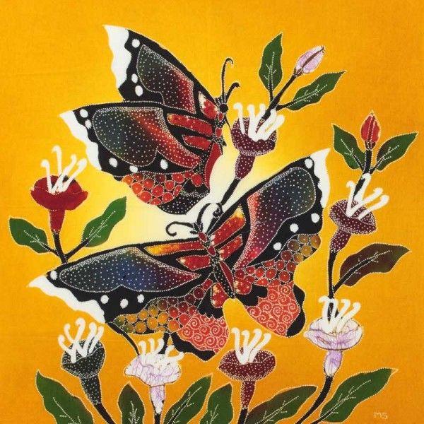 バティック絵画 Sale セール 綺麗な蝶と花のイラスト Buyee Buyee 提供一站式最全面最專業現地yahoo Japan拍賣代bid代拍代購服務 Bot Online