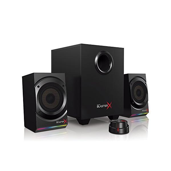 Sound BlasterX Kratos S5 最大出力120W USB接続/アナログ接続 対応 2.1 チャンネル ゲーミング スピーカー 最大24bit/96kHz ハイレゾ再生 1680万色L