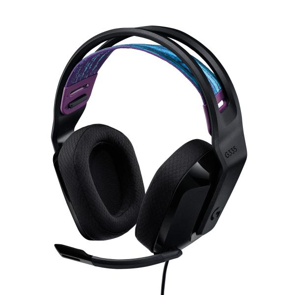Logicool G G335 ゲーミングヘッドセット G335BK 有線 3.5mm 軽量 240g マイク付き フリップミュート PS5 PS4 PC Switch 2 Switch Xbox対応 ブラック 国内正規品