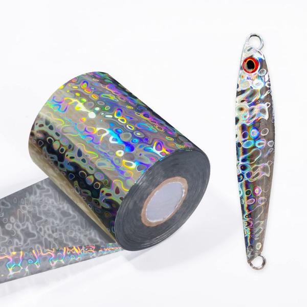 倉 ルアー用 熱転写ホログラム フィッシュスケーホログラム箔はDIY 自作明るい 釣りのルア 8cm×長さ10m #Hモデル ルアー用 熱転写ホログラムシート フィッシュスケー ホログラムシール箔 DIY 自作明るい 釣りのルア計8色8cm×長さ5m