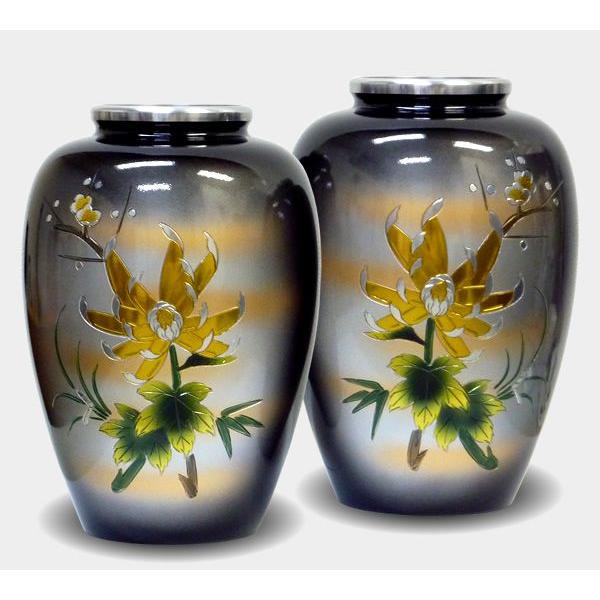 花瓶 仏壇用 仏間用 アルミ 太夏目菊四君子彫金 6号 Ks 81 13 6 仏壇仏具のまごころショップ安伽堂 通販 Yahoo ショッピング