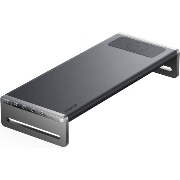 Anker 675 USB-C ドッキングステーション (12-in-1, Monitor Stand, Wireless) モニタースタンド ワイヤレス充電 100W USB PD対応 4K HDMIポート