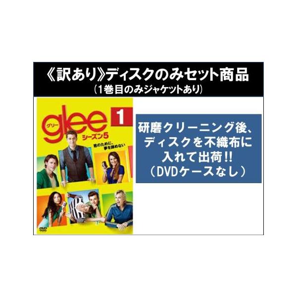【訳あり】glee グリー シーズン5 全10枚 第1話〜第20話 最終 ※ディスクのみ レンタル落ち 全巻セット 中古 DVD ケース無