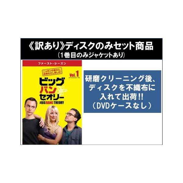 【訳あり】ビッグ バン セオリー ファースト シーズン1 全4枚 第1話〜第17話 最終 ※1巻目のみジャケットあり ※ディスクのみ レンタル落ち