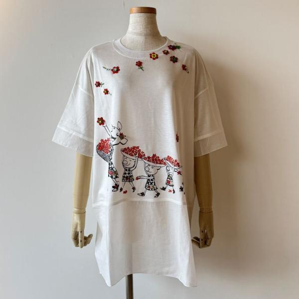 SALE ! 新品 アルベロベロ 今期 チュニック ALBEROBELLO 【30％OFF SALE】アルベロベロ(Alberobello)オレ