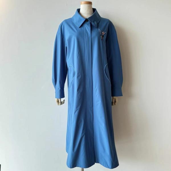 美品 アルベロベロ ロングコート ダッフル ぶたさん刺繍 サイズフリー 美品 アルベロベロ ロングコート ダッフル ぶたさん刺繍 サイズフリー